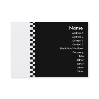 Elegant Checker Profile Card