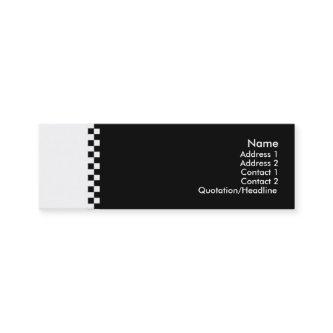 Elegant Checker Profile Card