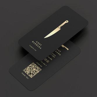 Elegant Chef Black Gold Knife Modern Premium