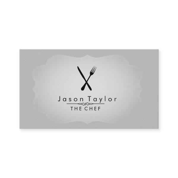 Elegant Chef Catering Retro Knife Fork Restaurant
