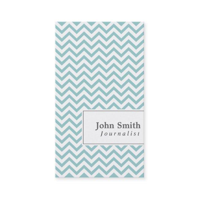 Elegant Chevron Stripes Journalist