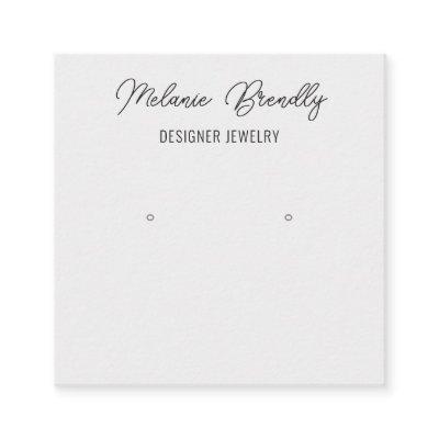 Elegant Chic Black White Jewelry Earring Display   Square