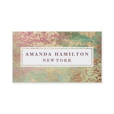 Elegant chic Gilded Blush Green Pink Gold