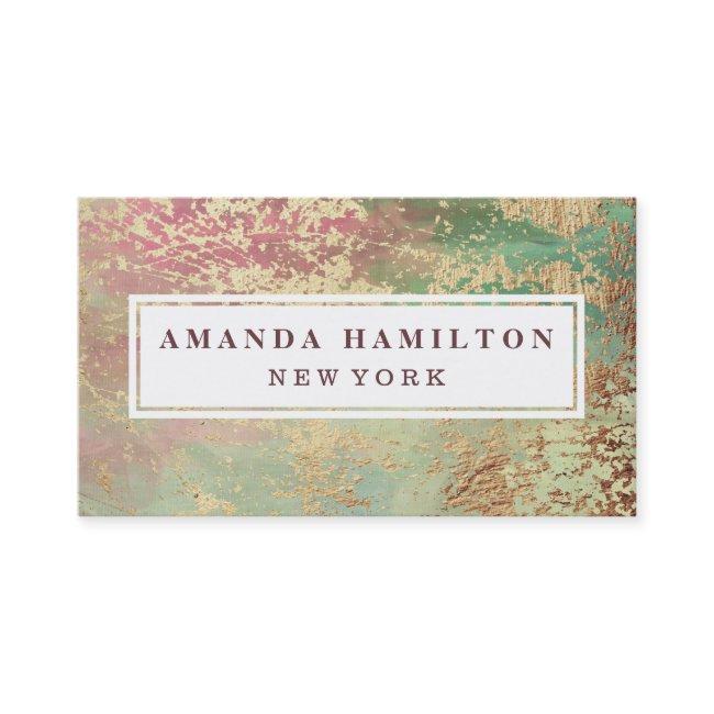 Elegant chic Gilded Blush Green Pink Gold