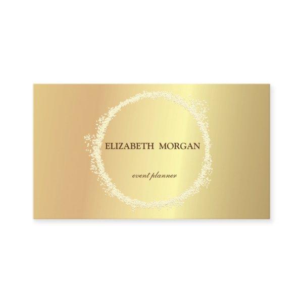 Elegant Chic  Gold Confetti Circle
