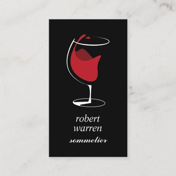 Elegant chic red wine glass Sommelier winemaker