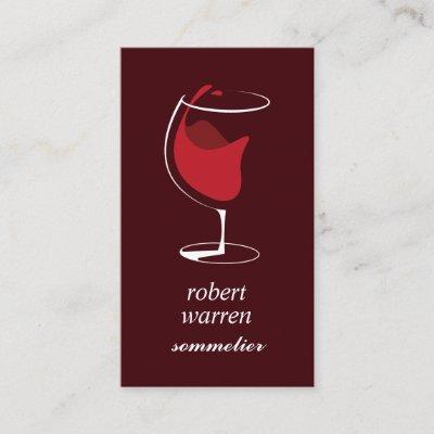 Elegant chic red wine glass Sommelier winemaker