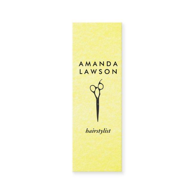 Elegant Chic Shears Comb Yellow Grungy Texture Mini