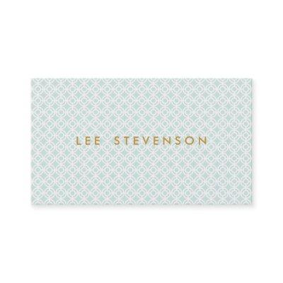 Elegant Chic Turquoise Lattice Pattern