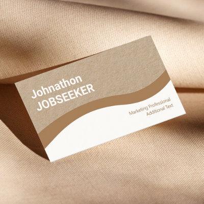 Elegant Classic Job Seeker Clean Kraft Paper Brown