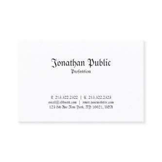 Elegant Classic Nostalgic Look Plain Professional