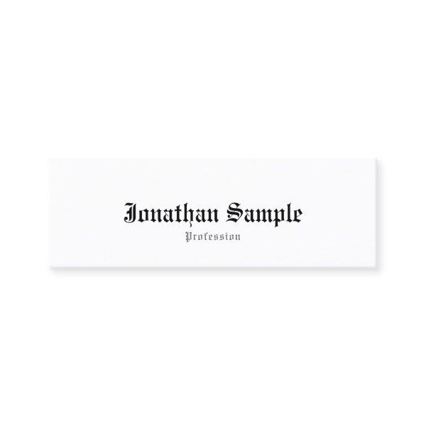 Elegant Classic Old English Simple Plain Nostalgic Mini