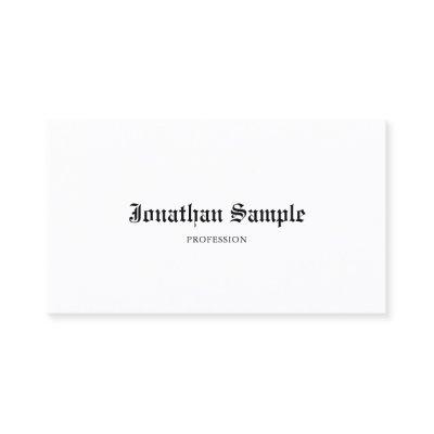 Elegant Classic Old Simple Nostalgic Professional