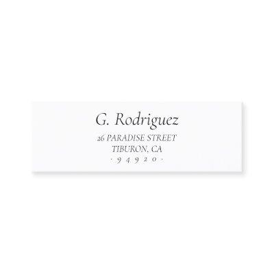 Elegant Classic Serif Font . Address 05 . Mini
