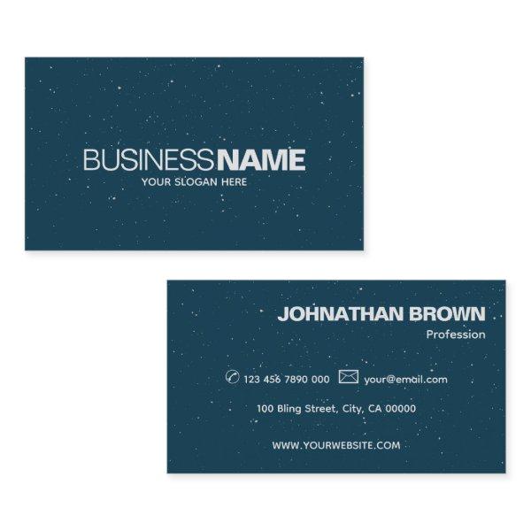 Elegant Classic Simple Dark Blue Sparkle Glitter