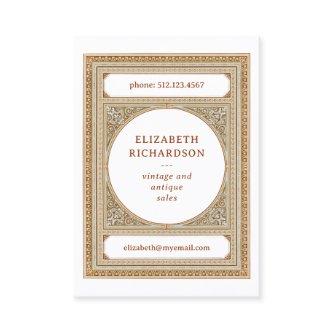 Elegant Classic Vintage Frame White Library Style
