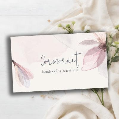 Elegant Classy Abstract Blush Watercolor Floral