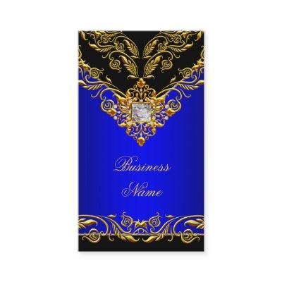 Elegant Classy Elite Royal Blue Gold Black on Gold