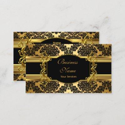 Elegant Classy Gold Damask Floral Profile