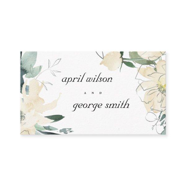 ELEGANT CLEAN IVORY GREEN FLORAL WEDDING WEBSITE