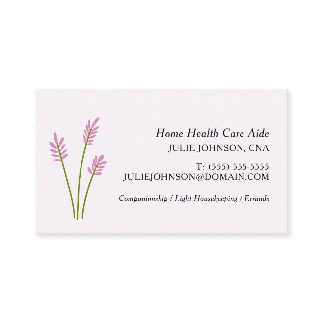 Elegant CNA Home Health Care Aide Pink Floral