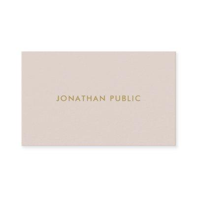 Elegant Color Professional Chic Minimalist Plain