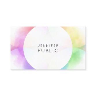 Elegant Colorful Modern Minimalist Professional