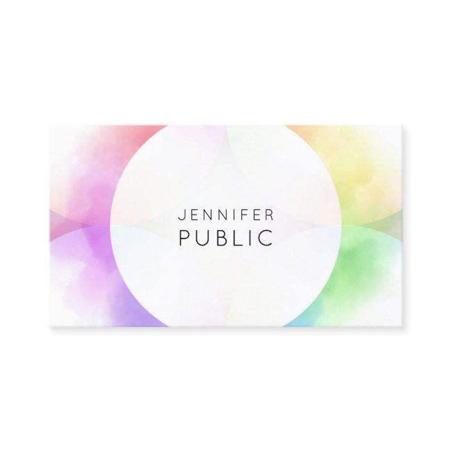 Elegant Colorful Modern Minimalist Professional