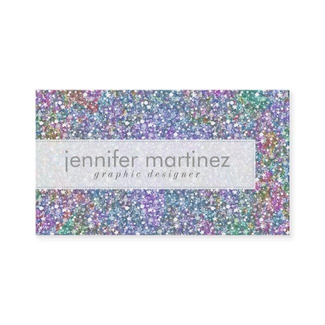 Elegant Colorful Purple Tint Glitter & Sparkles
