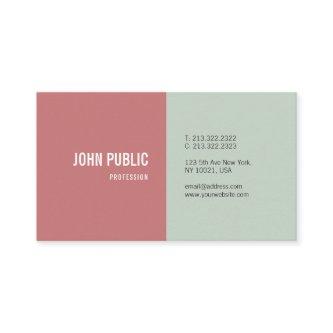 Elegant Colors Minimalist Modern Template