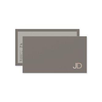 Elegant Colors Modern Professional Monogram Plain