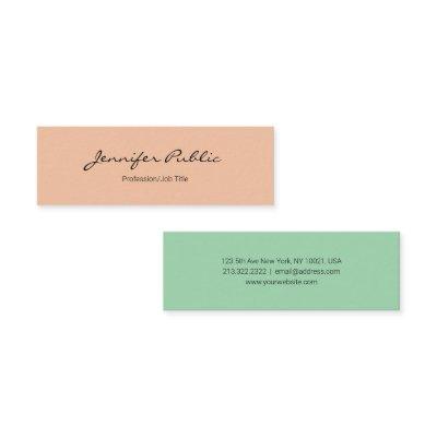 Elegant Colors Modern Professional Simple Template Mini