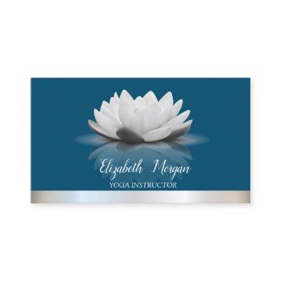 Elegant Cool Lotus Silver Stripe Yoga