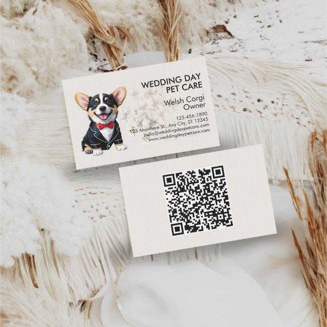 Elegant Corgi Wedding Day Pet Care