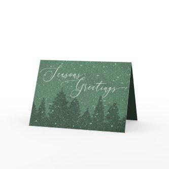 Elegant Corporate Business Winter Holiday Green