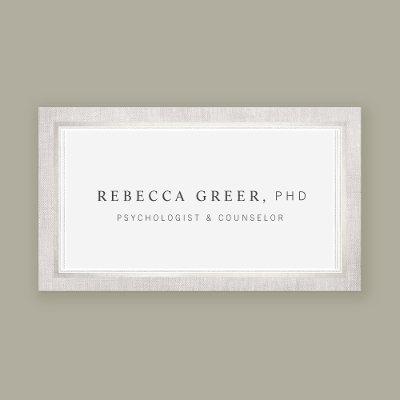 Elegant Counselor and Therapist Light Gray
