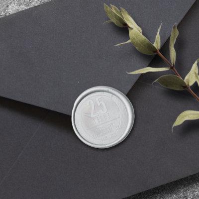 Elegant Custom Business Anniversary  Wax Seal Sticker