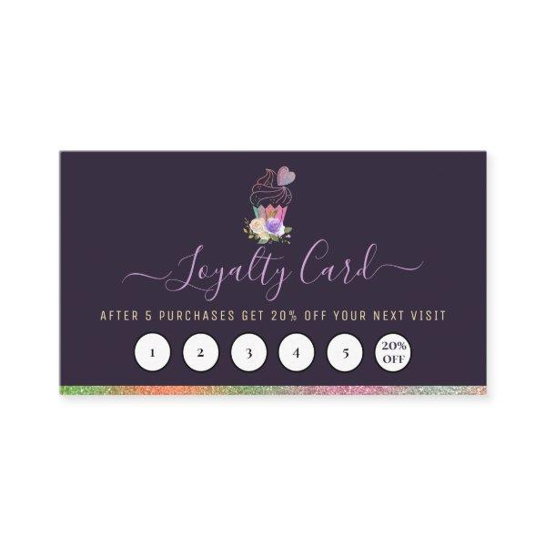 elegant custom cakery loyalty card