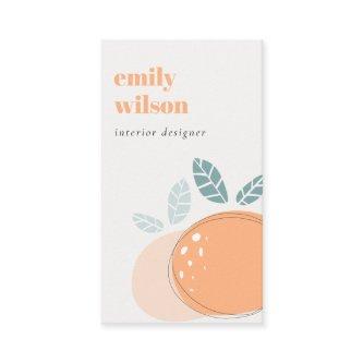 Elegant Cute Orange Abstract Bold Fruity Citrus