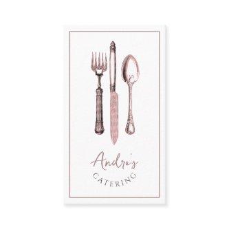 Elegant Cutlery Logo Catering