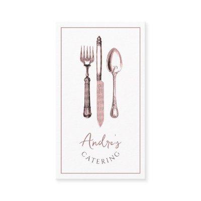Elegant Cutlery Logo Catering