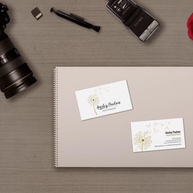 Elegant Dandelion Handwritten Script Calligraphy