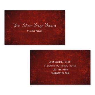 Elegant Dark Red Texture Country Rustic