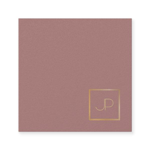 Elegant Design Gold Monogram Template Modern Luxe Square