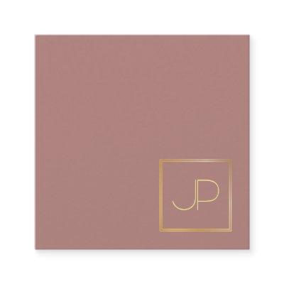 Elegant Design Gold Monogram Template Professional Square