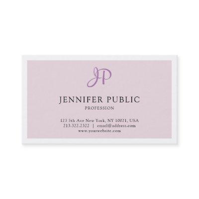Elegant Design Monogram Sleek Plain Trendy Modern