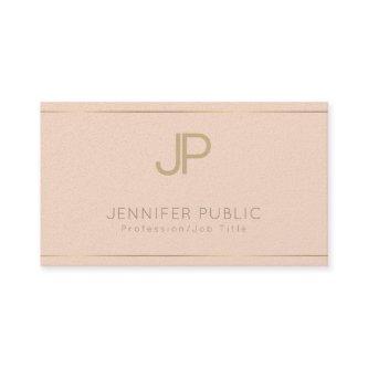 Elegant Design Trendy Elite Plain Luxury Monogram