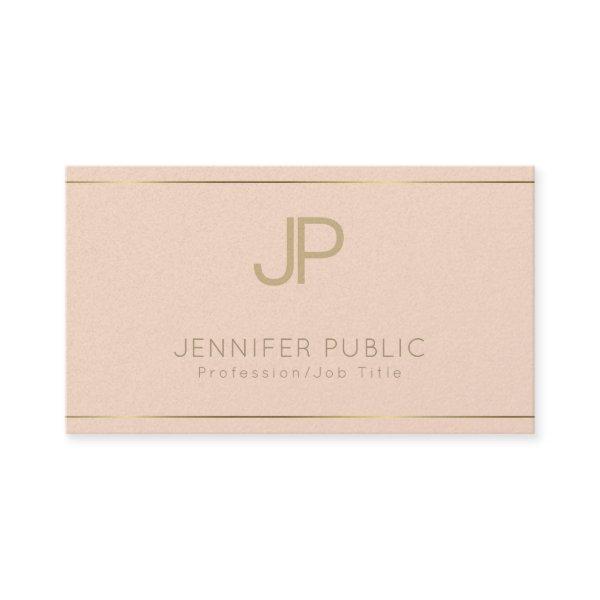 Elegant Design Trendy Elite Plain Luxury Monogram