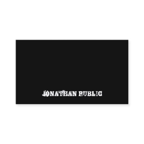 Elegant Distressed Text Black And White Minimalist