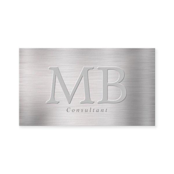 Elegant DIY Monogram, Brushed Steel